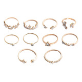 Set De Anillos Para Mujer Grace, 10 Unidades