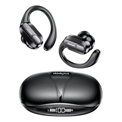 Auricular Lenovo Thinkplus XT80 running bluetooth in ear negro deportivo ligero cómodo resistente batería larga | Mismo precio en cuotas