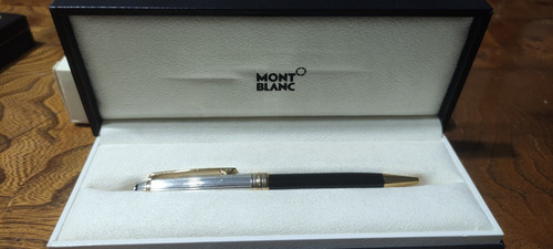 Pluma Montblanc Doue Boligrafo Plata/chapa Original Estuche