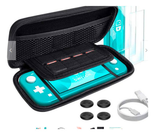 Estuche Y Funda  Base Soporte Nintendo-switch/lite 9 En 1 Ne