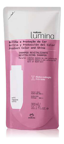 Repuesto Shampoo Revitalizante 300 Ml Lumina Natura