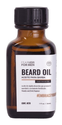 Aceite Para Barba Estimula Crecimiento Fearless For Men