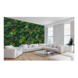 Papel De Parede Mural Verde Plantas Folhas Painel 9m² Xna249