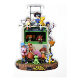 Diorama Digimon Adventure Primeira Temporada 30 Cm