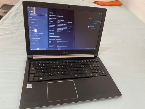 Notebook Acer I5  7gen Preto