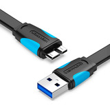 Cabo Usb A P/ Micro Usb B 3.0 5gbps Hd S5 Externo 1 Metro