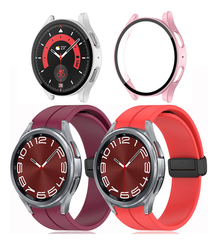 2 Correa Y Funda Case Para Samsung Galaxy Watch 4 5 5pro