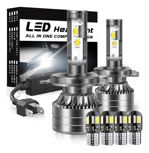 H4 Kit De Faros Led 40000lm Para 2009-2022 Nissan Np300