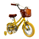 Bicicleta Para Niña R-12 Bm Toys Amarilla Oy-t6