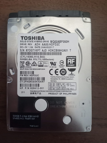 Hd Para Notebook Toshiba Mq01acf050 500gb 7200rpm