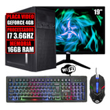 Pc Gamer Completo Intel I7 / Nvidia 4gb / Ssd 480g / 16g Ram