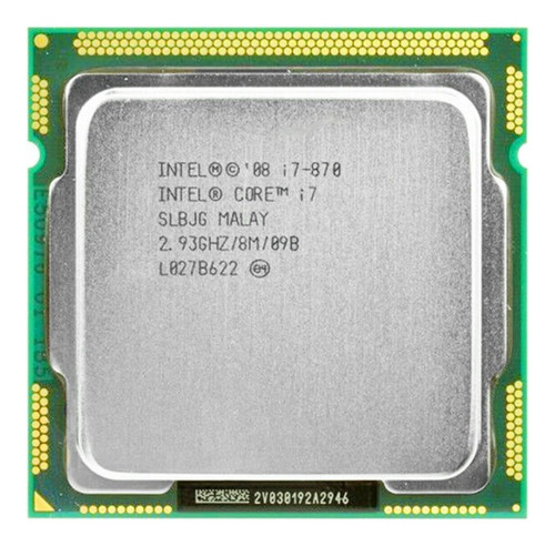 Procesador Intel Core I7 870 4 Núcleos/8 Hilos/3,60/lga1156