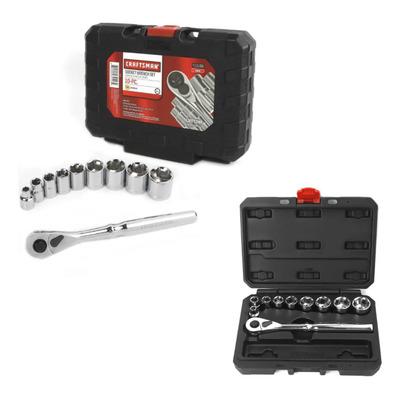 Craftsman 10pcs 3\u002F8in Sae Juego De Llaves De Vaso Xchws C Color Gris | Envío gratis