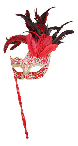 Máscara Veneciana Plumas Fiesta Carnaval Baile Disfraz
