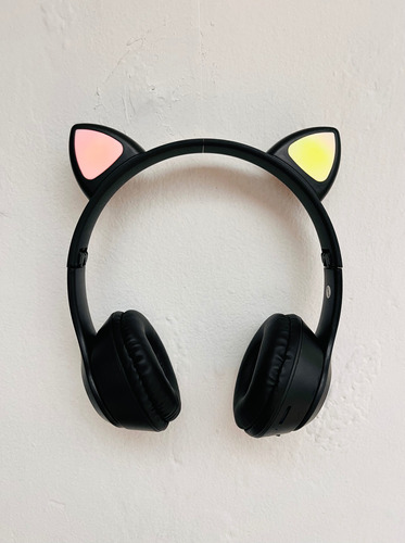 Audífonos De Diadema De Gato / Wireless Headset A Cat