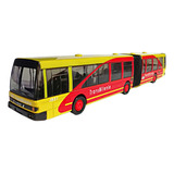 Bus Transmilenio Metálico Articulado 30cm Original Coleccion