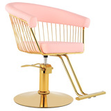 Silla Circular Gold Estetica Spa Ajustable Giro 360°