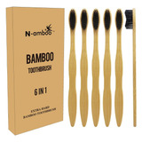 N-amboo Cepillo De Dientes Duro Cepillo De Dientes De Bambú 