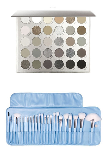 Paleta Sombras Pro15 Goddess Nem + Set De 24 Brochas Pastel