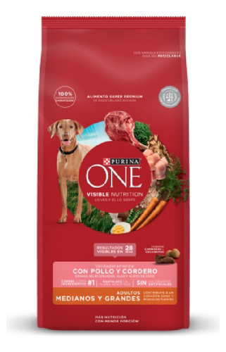 Purina One Adultos Medianos Y Grandes 6kg