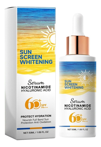 Crema De Protección Solar Blanqueadora Con Vitamina C Spf60+