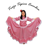 Traje Típico Cumbia Tradicional Tallas 2-4 Niña