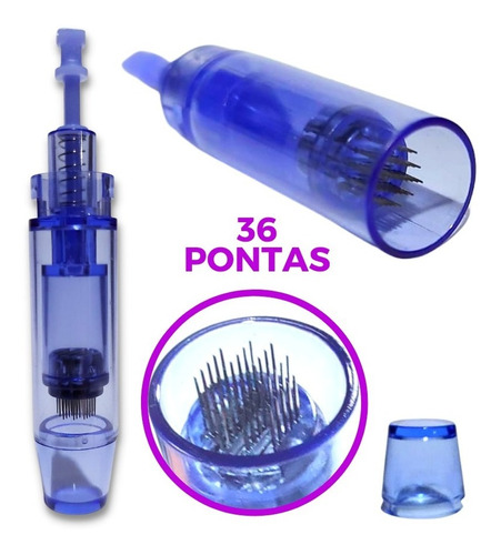 Kit 10 Cartuchos Ponteira Agulha Para Dermapen Dr Pen A6 M7