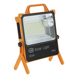 Luz De Trabajo Solar Led Portátil De 100w, 222leds, Lámpara