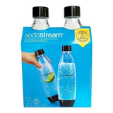 Botellas 1 Litro Twinpack Soda Stream Pack X 2 Negras