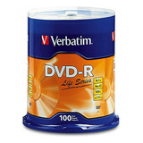 100 Dvd-r Verbatim 49088 Life Series 97177 16x Plata
