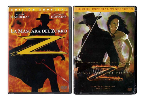 La Máscara Del Zorro Y La Leyenda Del Zorro Película Dvd