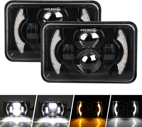 Faro Led Alto/bajo Jeep Off-road 4x6 Pulgadas 60w