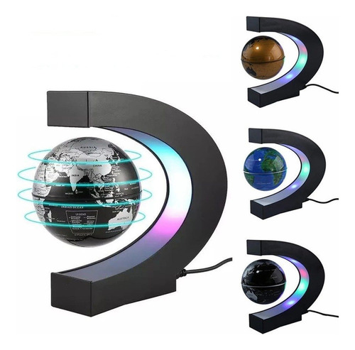 La Bola Magnética Terrestre Flota Girando Contra La Gravedad