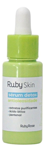 Sérum Detox Antioleosidade Ruby Skin Basics Ruby Rose 30ml Tipo De Pele Normal