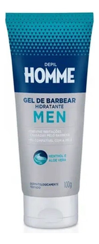 Kit 3 Gel De Barbear Hidratante Depil Homme Masculino 100g