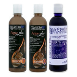 Kit Alisado Argán P 500 Ml + Shampoo Violet Keratin 500 Ml