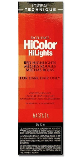 Loreal Excellence Hicolor, Red Magenta Highlights, 1.2 Ounc