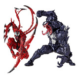 2 Piezas Estilo Yamaguchi Venom Carnage Figura De Acción