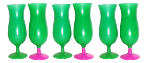 Copas Para Coctel 12 Onz  Verde X 6