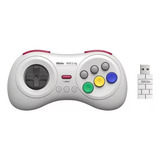 Controle 8bitdo M30 2.4g Wireless Gamepad Branco