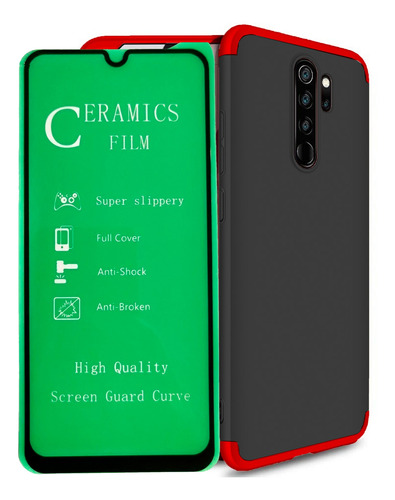 Funda Forro Estuche 360 + Vidrio Ceramico Para Xiaomi