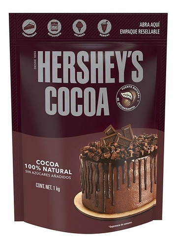Cocoa Hershey's Bolsa 1 Kg