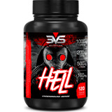 Termogênico Hell - Fórmula Exclusiva Contendo 7 Ingredientes Com Cafeína, L-carnitina, L-tirosina, Mct, Picolinato De Cromo E Vitaminas - 120 Cápsulas