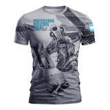 Remera Argentina Malvinas Mirage Gris Mod 27