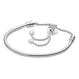 Pandora Pulsera Deslizante Broche Estrella Plata S925