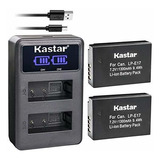 Batería Kastar X2 + Cargador Doble Lcd Para Canon Lp-e17, Lp