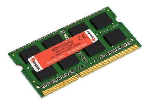 Memória Ram Color Verde  4gb 1 Keepdata Kd13s9/4g