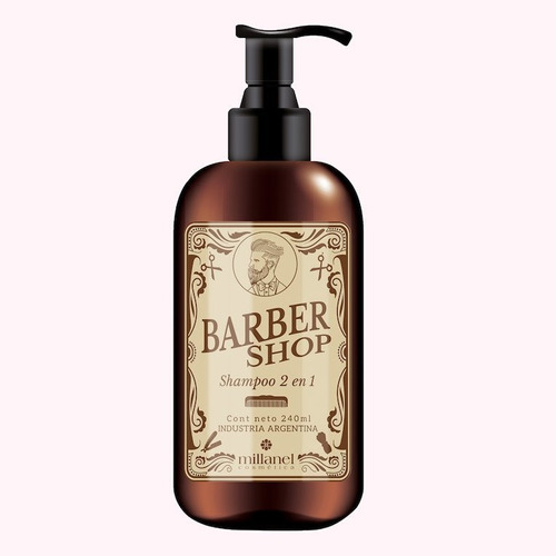 Shampoo 2 En 1 Para Barba Y Cabello Millanel Barber Shop