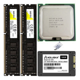 Processador Core 2 Quad Q9400 + Ddr3 8gb (2x4gb) + Ssd 128gb