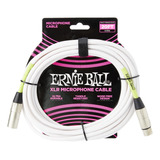 Cable Ernie Ball Canon Canon 6 Metros Blanco Mic